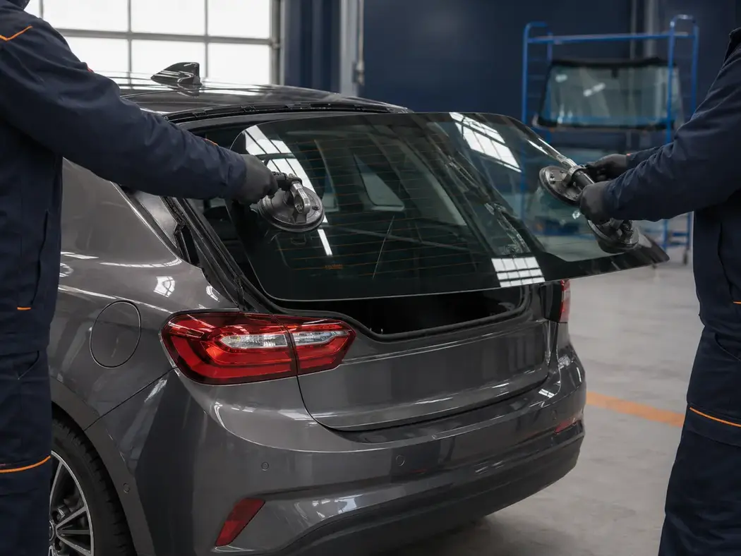 Remplacement d’une lunette arrière automobile